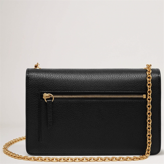 Mulberry Small Darley Black Classic Grain Taske